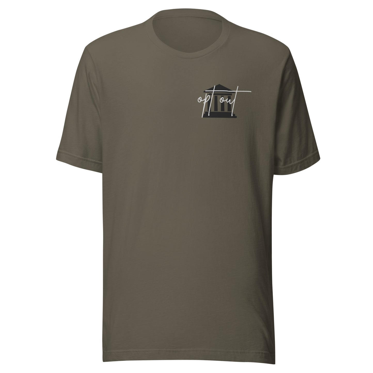 Unisex 'opt out' t-shirt