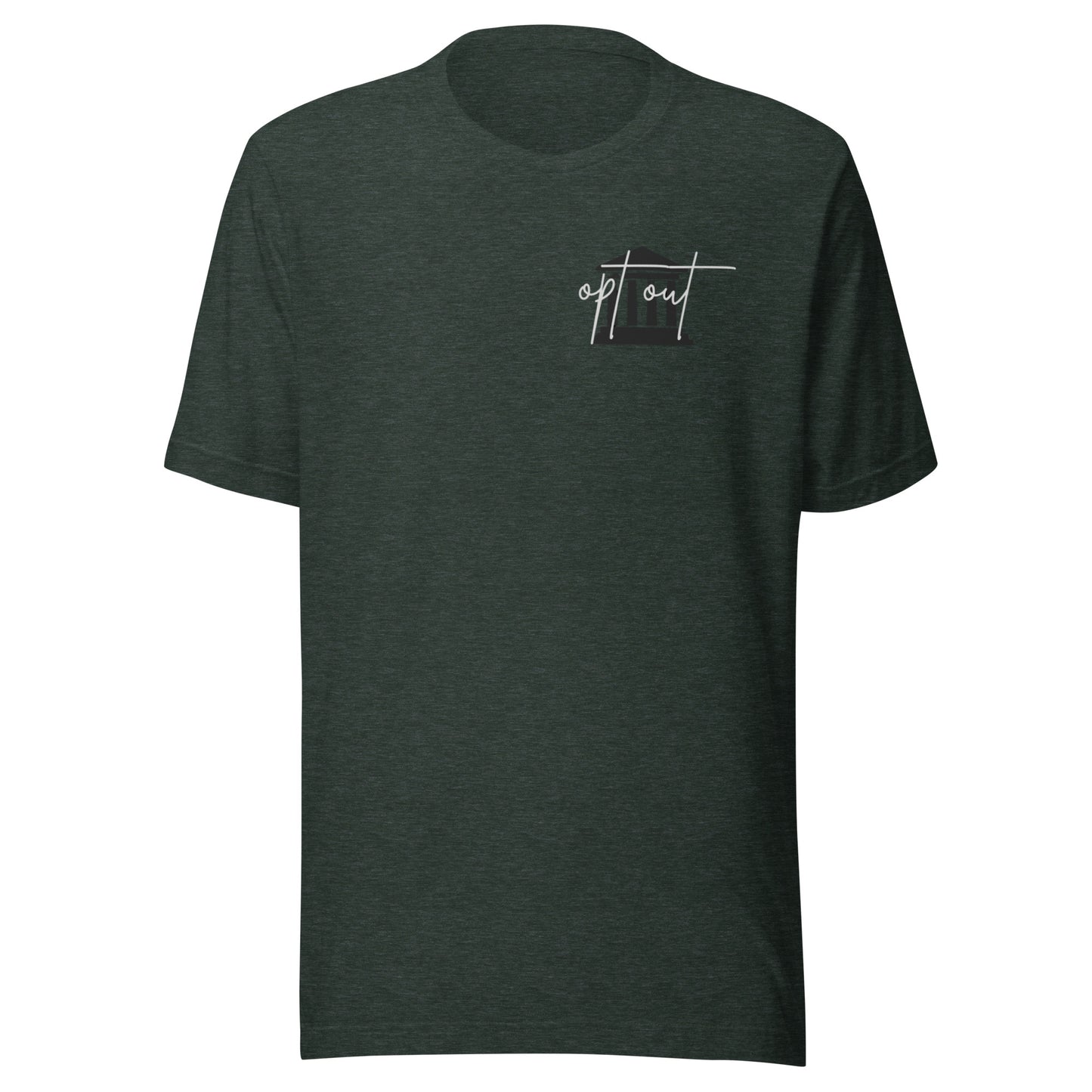 Unisex 'opt out' t-shirt