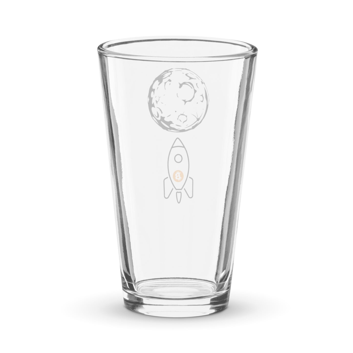 'To the moon' pint glass