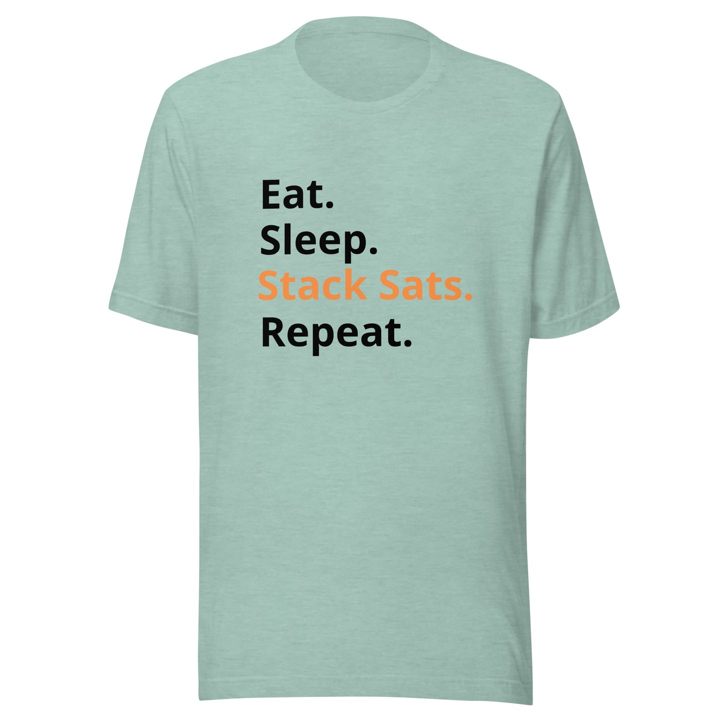Unisex 'Eat. Sleep. Stack Sats.' t-shirt (Light)